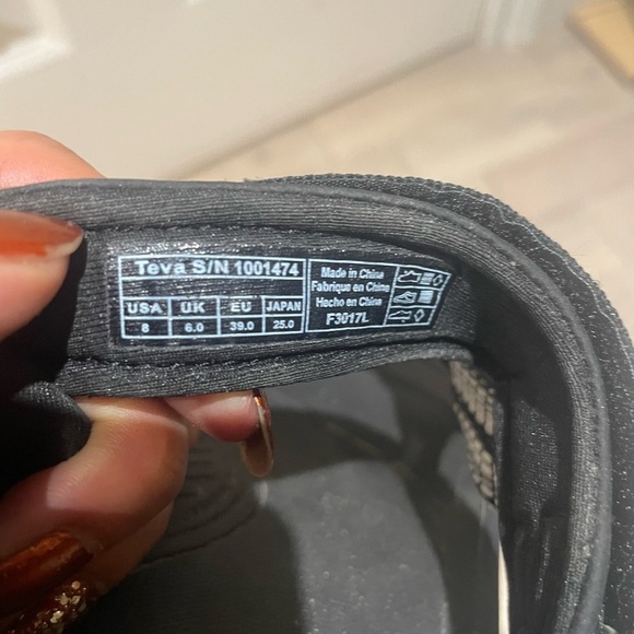 Teva Black and White Strappy Sandals - Picture 4 of 4